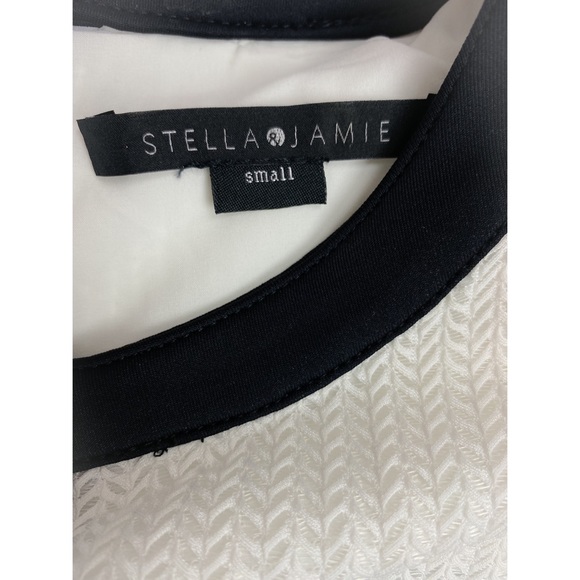 STELLA & JAMIE Black & White Midi Pencil Dress - Picture 7 of 8